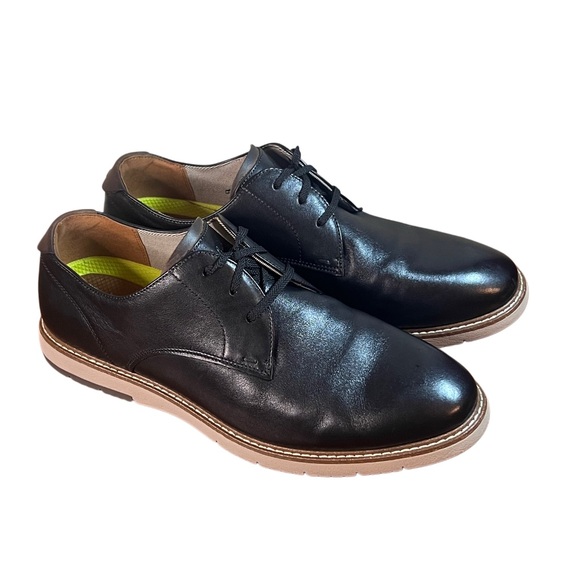 Florsheim Vibe Men’s Plain Toe Black Leather Oxford Size 12 Wide main image 14